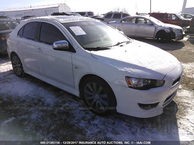 JA32X8HW6AU022119 - 2010 MITSUBISHI LANCER GTS WHITE photo 1