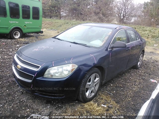 1G1ZB5E14BF179250 - 2011 CHEVROLET MALIBU LS ლურჯი ფოტო 2