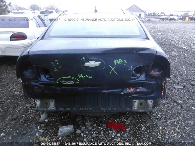 1G1ZB5E14BF179250 - 2011 CHEVROLET MALIBU LS ლურჯი ფოტო 6