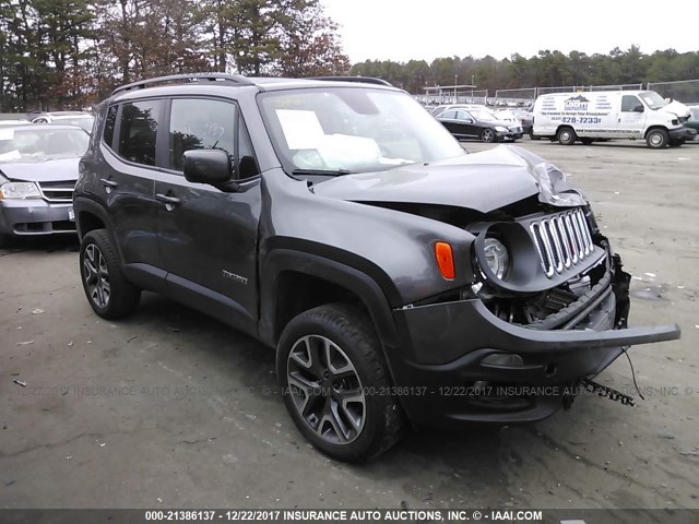 ZACCJBBT6GPC52479 - 2016 JEEP RENEGADE LATITUDE GRAY photo 1