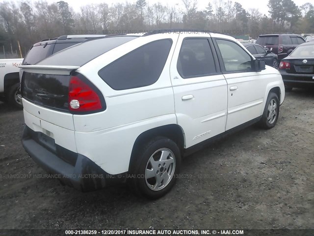 3G7DA03E02S576252 - 2002 PONTIAC AZTEK WHITE photo 4