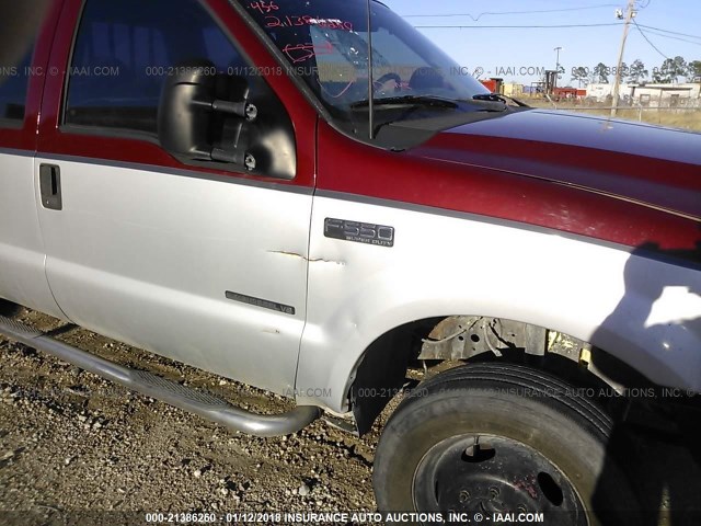 1FDAW56F11EA36064 - 2001 FORD F550 CREWCAB SUPER DUTY MAROON photo 6