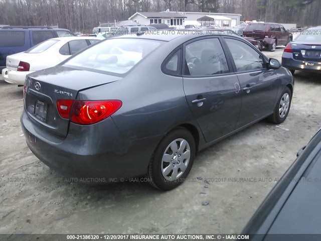 KMHDU46D48U287723 - 2008 HYUNDAI ELANTRA GLS/SE/LIMITED GRAY photo 4