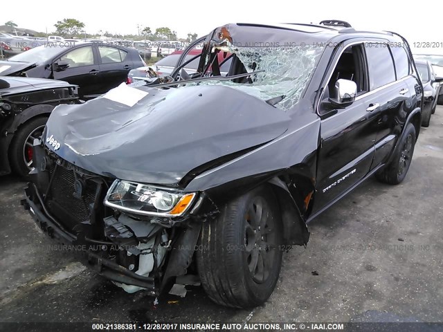 1C4RJEBG2FC765441 - 2015 JEEP GRAND CHEROKEE LIMITED BLACK photo 2