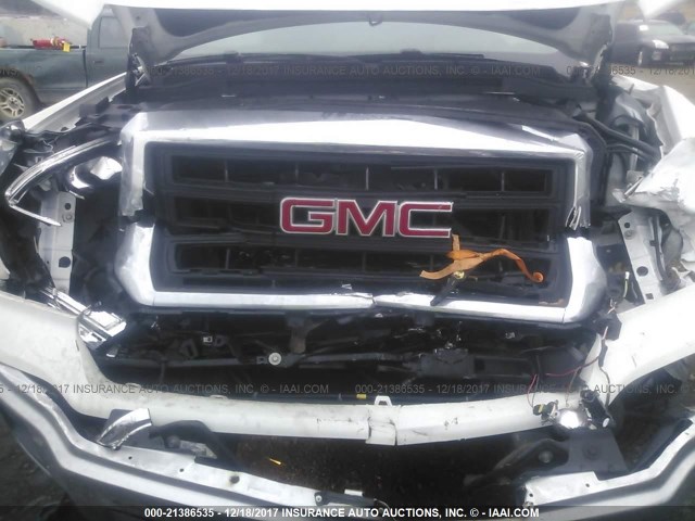 1GTR1TEC6FZ302874 - 2015 GMC SIERRA C1500 WHITE photo 6