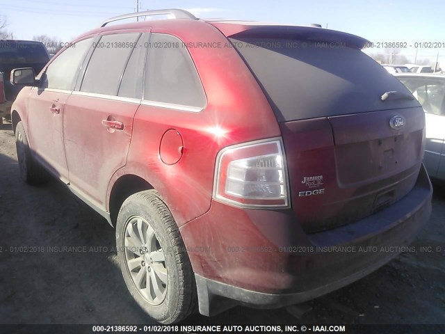 2FMDK4KC4ABB16890 - 2010 FORD EDGE LIMITED RED photo 3