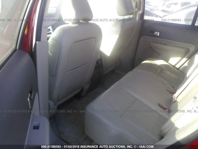 2FMDK4KC4ABB16890 - 2010 FORD EDGE LIMITED RED photo 8