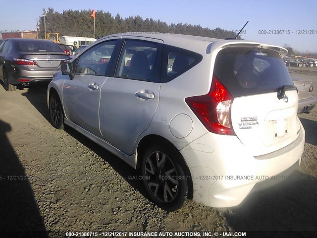 3N1CE2CP5FL437798 - 2015 NISSAN VERSA NOTE S/S PLUS/SV/SL/SR WHITE photo 3