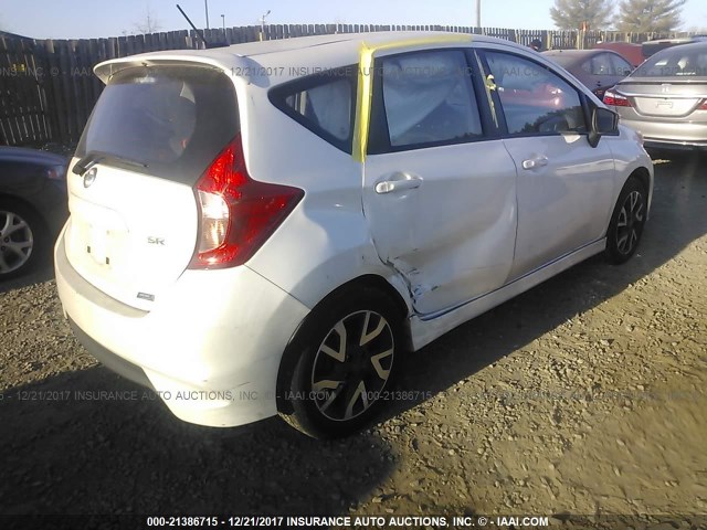 3N1CE2CP5FL437798 - 2015 NISSAN VERSA NOTE S/S PLUS/SV/SL/SR WHITE photo 4