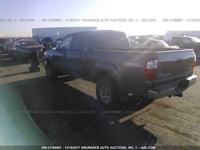 5TBDT44116S537932 - 2006 TOYOTA TUNDRA DOUBLE CAB SR5 GRAY photo 3