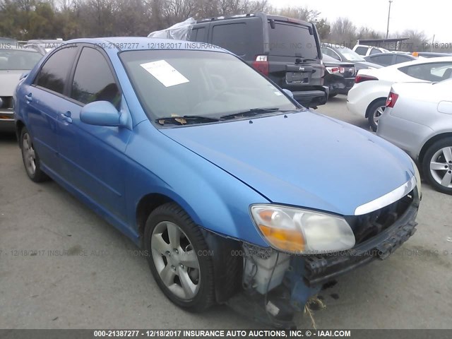 KNAFE121275005072 - 2007 KIA SPECTRA EX/LX BLUE photo 1