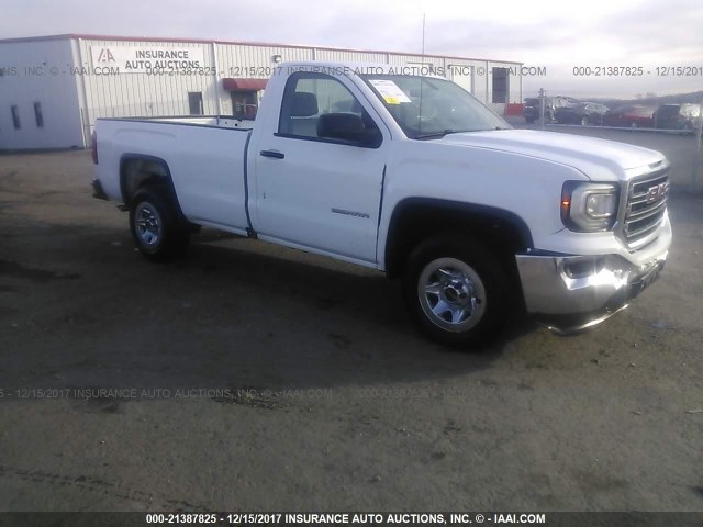 1GTN1LEC8GZ905471 - 2016 GMC SIERRA C1500 WHITE photo 1