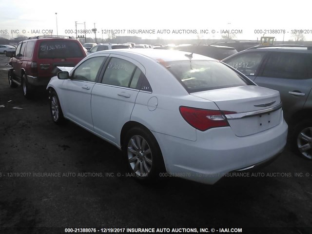 1C3CCBBB8DN602379 - 2013 CHRYSLER 200 TOURING WHITE photo 3