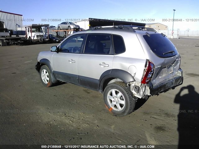 KM8JN72D95U152594 - 2005 HYUNDAI TUCSON GLS/LX SILVER photo 3