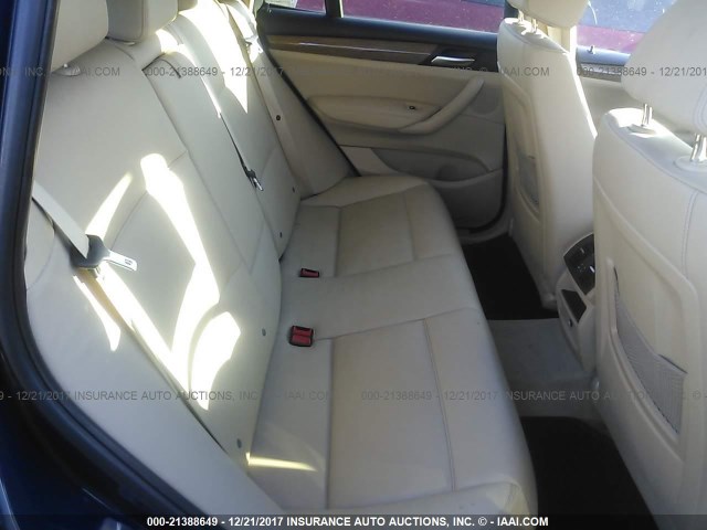 5UXWX9C54D0A27730 - 2013 BMW X3 XDRIVE28I შავი ფოტო 8