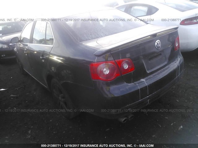3VWEF71K27M136681 - 2007 VOLKSWAGEN JETTA WOLFSBURG 黑色 照片 3