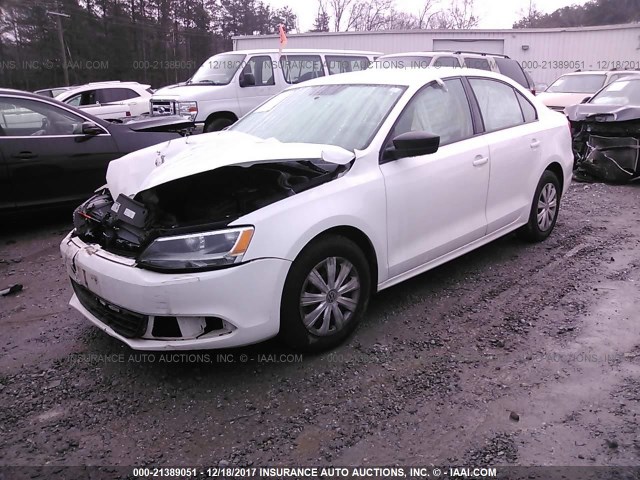 3VW2K7AJ0DM266864 - 2013 VOLKSWAGEN JETTA S 白色 照片 2
