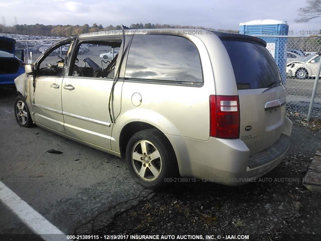 1D8HN54P78B168227 - 2008 DODGE GRAND CARAVAN SXT TAN photo 3