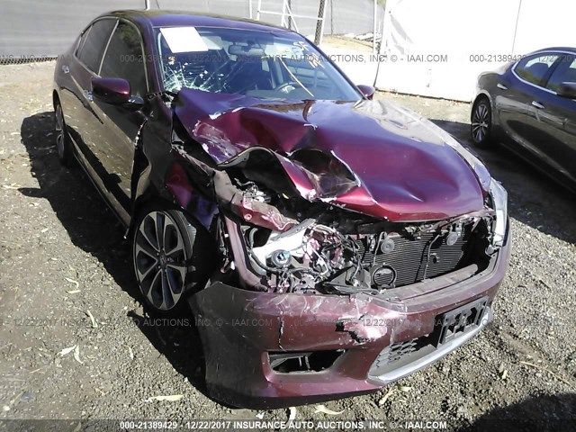 1HGCR2F57FA197819 - 2015 HONDA ACCORD SPORT 勃艮第红 照片 1