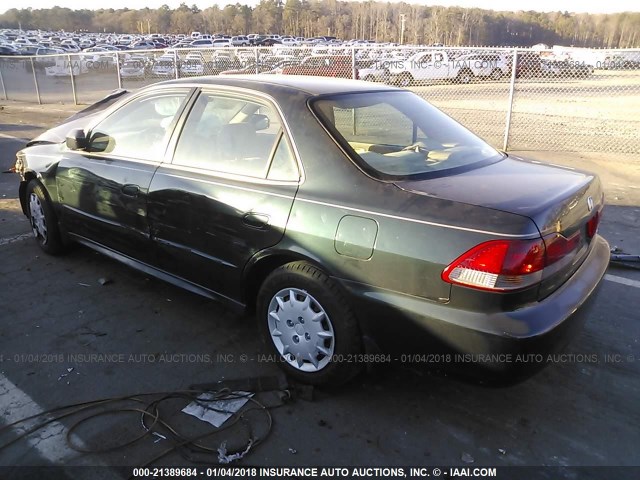 1HGCG55491A042519 - 2001 HONDA ACCORD LX GREEN photo 3