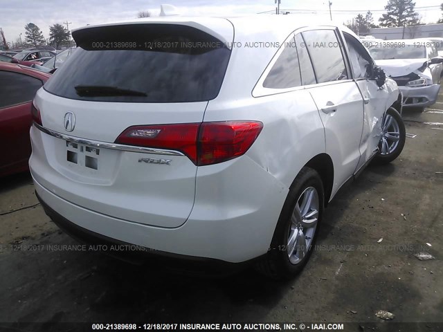 5J8TB3H59DL009441 - 2013 ACURA RDX TECHNOLOGY WHITE photo 4