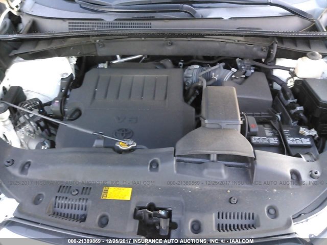 5TDBKRFHXES068007 - 2014 TOYOTA HIGHLANDER LE/LE PLUS WHITE photo 10