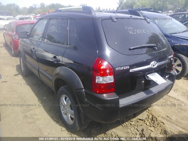 KM8JN72D87U618759 - 2007 HYUNDAI TUCSON SE/LIMITED BLACK photo 3