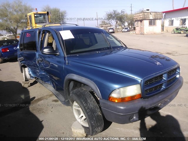 1D4HR38N13F524627 - 2003 DODGE DURANGO SPORT BLUE photo 1