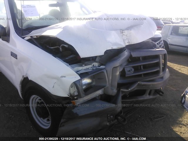 1FTNF20L23EA86137 - 2003 FORD F250 SUPER DUTY WHITE photo 6