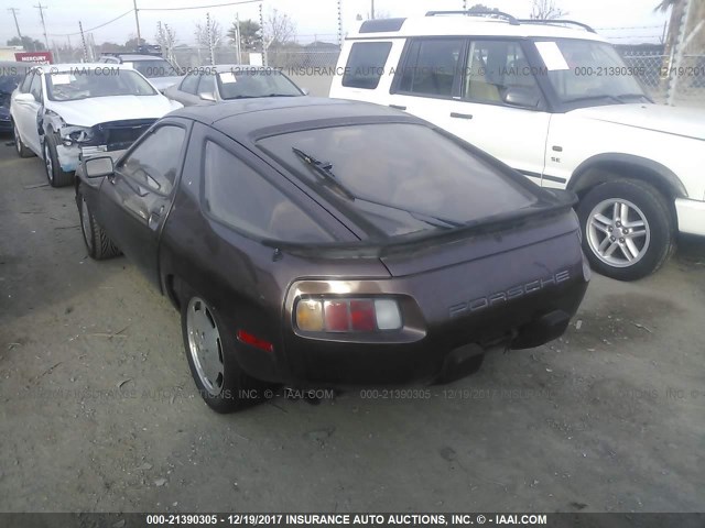 WP0JA092XCS822173 - 1982 PORSCHE 928 BROWN photo 3