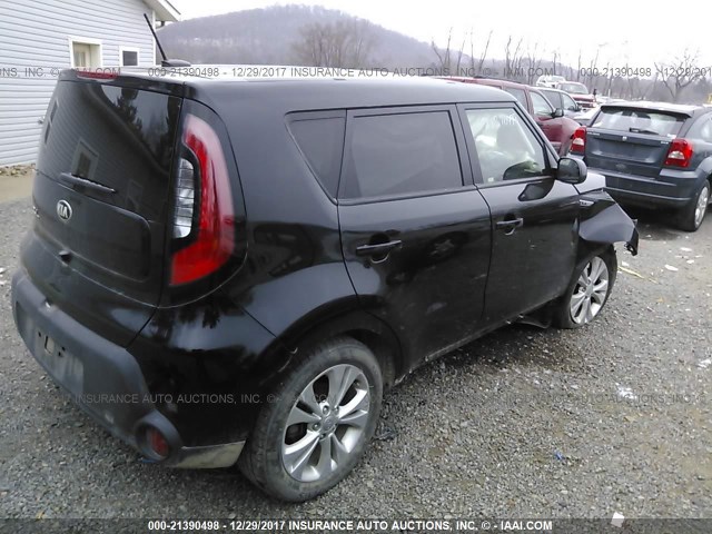 KNDJP3A52F7209199 - 2015 KIA SOUL + BLACK photo 4