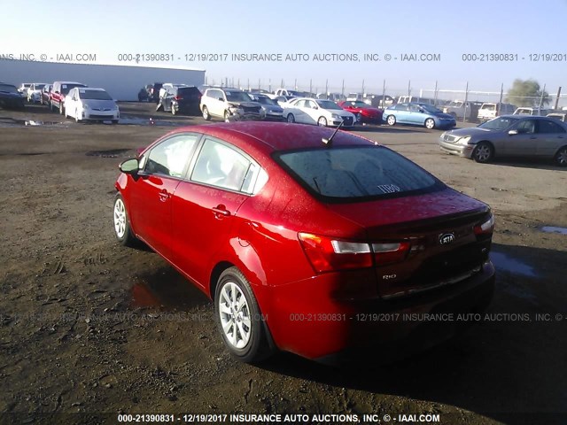 KNADM4A39F6526135 - 2015 KIA RIO LX Կարմիր լուսանկար 3