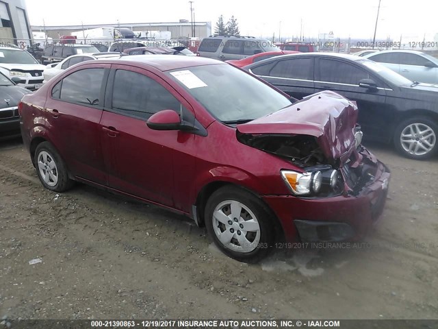1G1JA5SH3D4131061 - 2013 CHEVROLET SONIC LS წითელი ფოტო 1