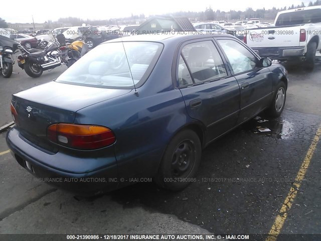 1Y1SK5288YZ424628 - 2000 CHEVROLET GEO PRIZM LSI 蓝色 照片 4