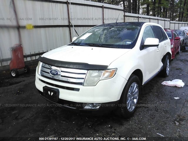 2FMDK39CX7BA95911 - 2007 FORD EDGE SEL PLUS WHITE photo 2