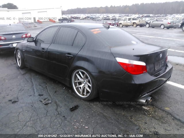 WBANB53596CP01905 - 2006 BMW 550 I BLACK photo 3