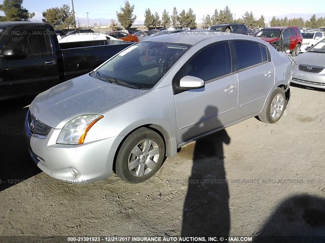 3N1AB6AP2CL740933 - 2012 NISSAN SENTRA 2.0/2.0S/SR/2.0SL SILVER photo 2