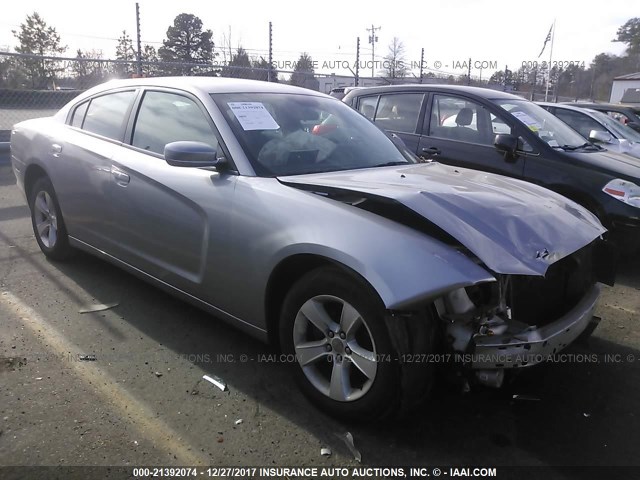 2C3CDXBG4EH314410 - 2014 DODGE CHARGER SE SILVER photo 1
