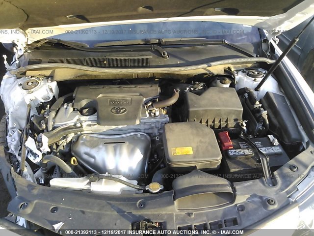 4T1BF1FK6EU425353 - 2014 TOYOTA CAMRY L/SE/LE/XLE 白色 照片 10