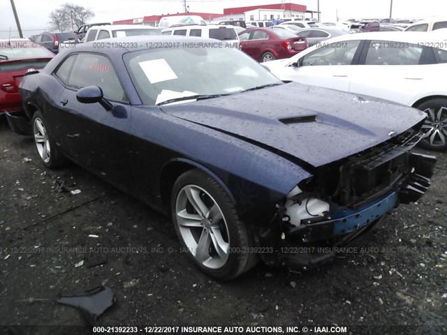 2C3CDZAG8GH245737 - 2016 DODGE CHALLENGER SXT BLUE photo 1