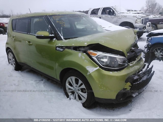 KNDJP3A58E7719135 - 2014 KIA SOUL + GREEN photo 1