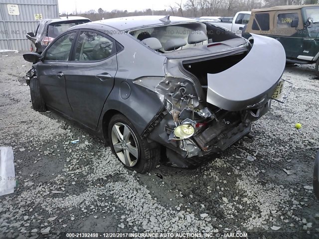 5NPDH4AEXDH275945 - 2013 HYUNDAI ELANTRA GLS/LIMITED GRAY photo 3