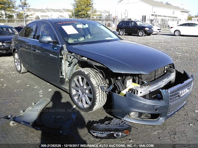 WAUSF78K09N070438 - 2009 AUDI A4 PREMIUM PLUS GRAY photo 1