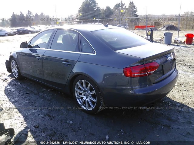 WAUSF78K09N070438 - 2009 AUDI A4 PREMIUM PLUS GRAY photo 3