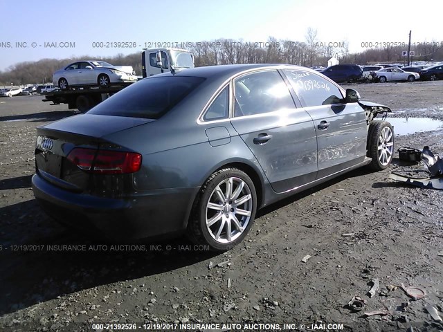 WAUSF78K09N070438 - 2009 AUDI A4 PREMIUM PLUS GRAY photo 4