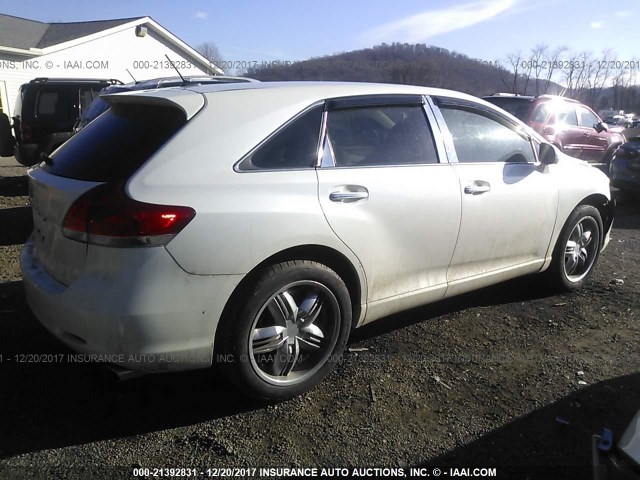 4T3ZE11A79U018879 - 2009 TOYOTA VENZA WHITE photo 4