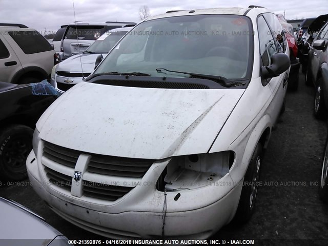 1D4GP24R47B184567 - 2007 DODGE GRAND CARAVAN SE WHITE photo 2