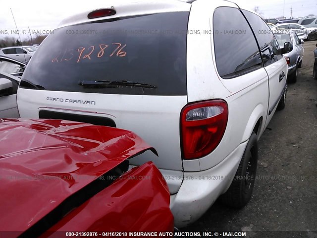 1D4GP24R47B184567 - 2007 DODGE GRAND CARAVAN SE WHITE photo 4