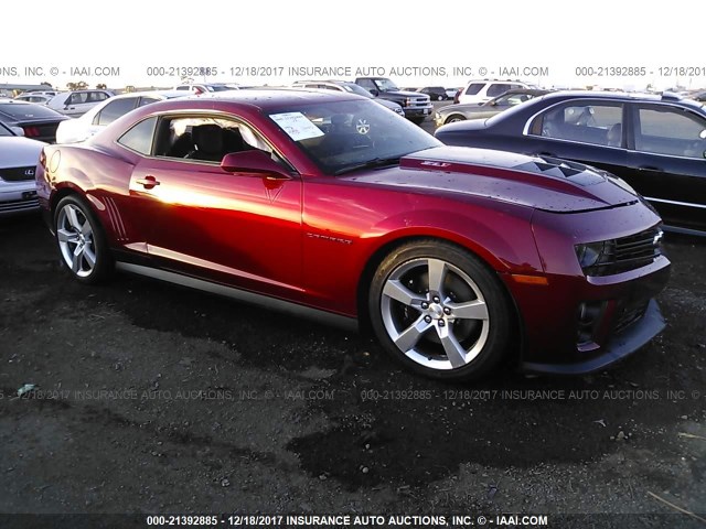 2G1FL1EP1D9804583 - 2013 CHEVROLET CAMARO ZL1 RED photo 1