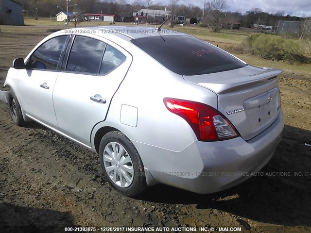 3N1CN7APXEL834213 - 2014 NISSAN VERSA S/S PLUS/SV/SL SILVER photo 3